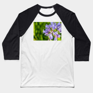 Bright Purple Flower Baseball T-Shirt